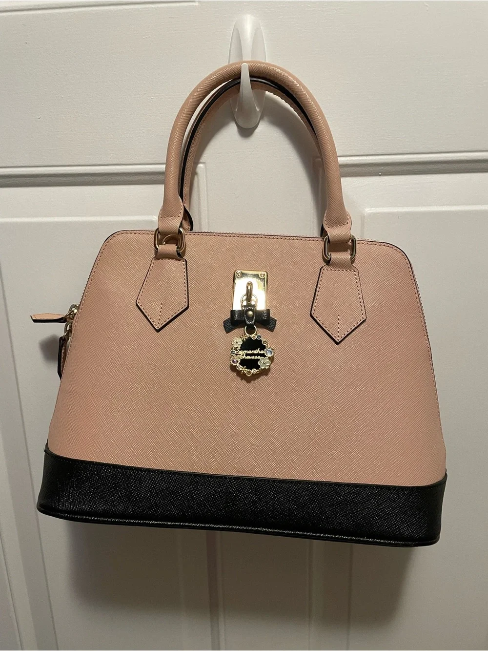 Samantha Thavasa two tone Structured dome Satchel Handbag -